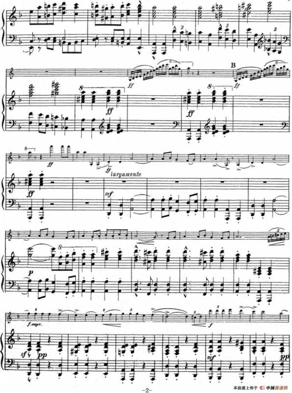 Symphonie Espagnole Op.21，No.1（西班牙交响曲）（小提琴+钢琴伴奏）