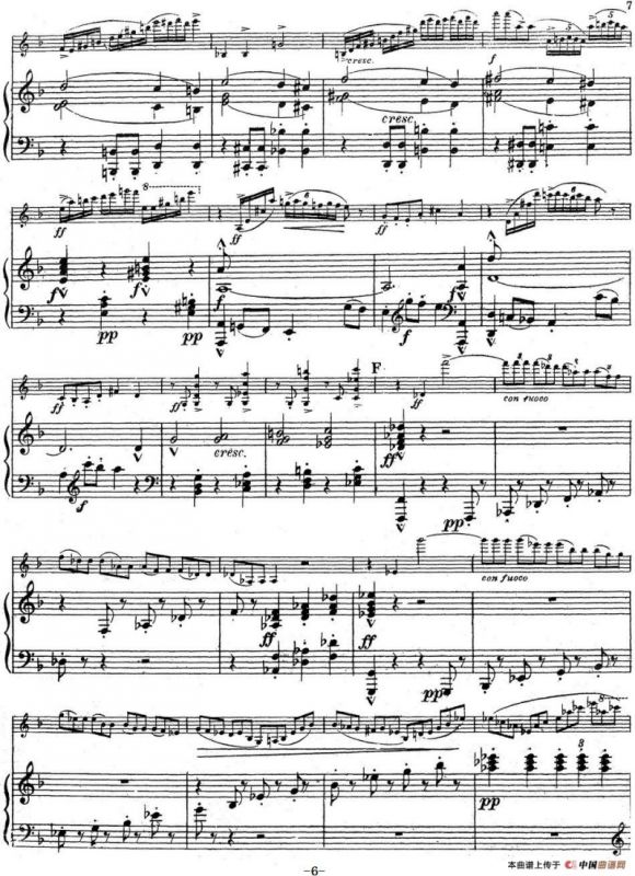 Symphonie Espagnole Op.21，No.1（西班牙交响曲）（小提琴+钢琴伴奏）