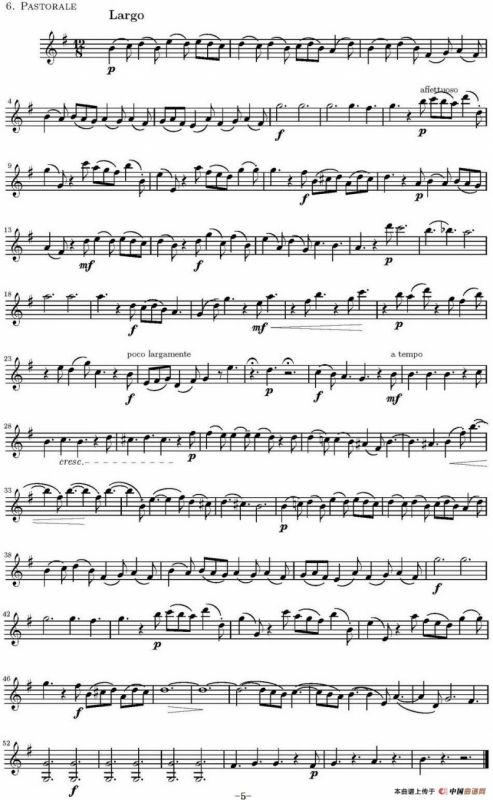 Op.6 VIII. Concerto Grosso（大协奏曲）（四重奏第一小提琴分谱）