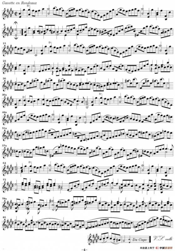 Bach Sonata BWV1006（无伴奏小提琴组曲）