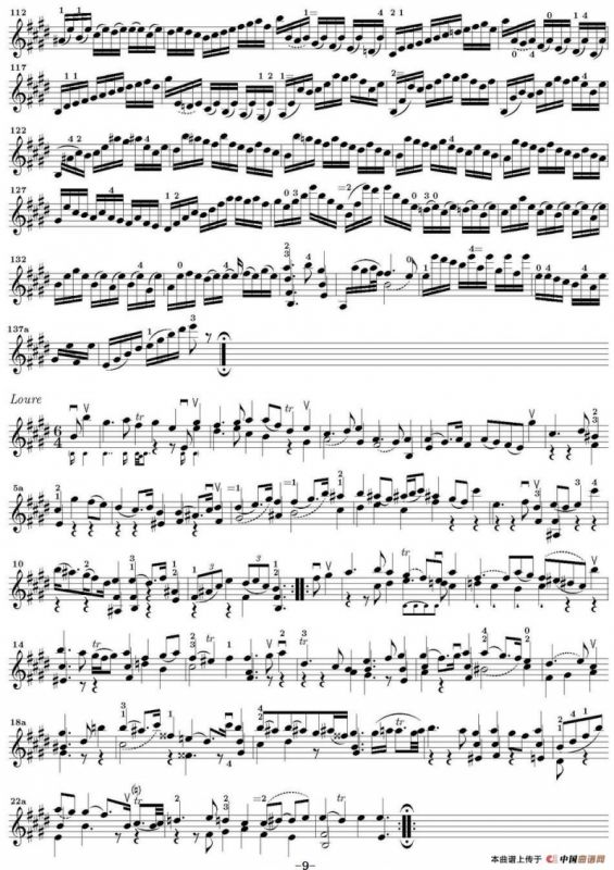 Bach Sonata BWV1006（无伴奏小提琴组曲）