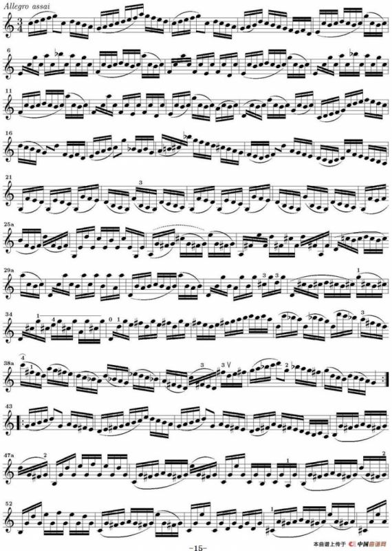 Bach Sonata BWV1005（无伴奏小提琴组曲）