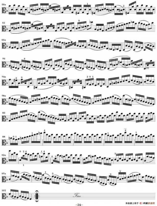 Bach Sonata BWV1005（无伴奏小提琴组曲）