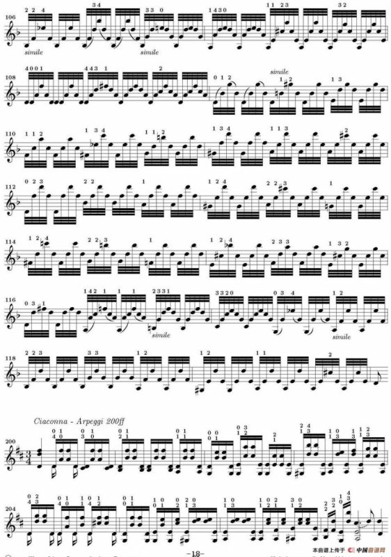 Bach Sonata BWV1004（无伴奏小提琴组曲）