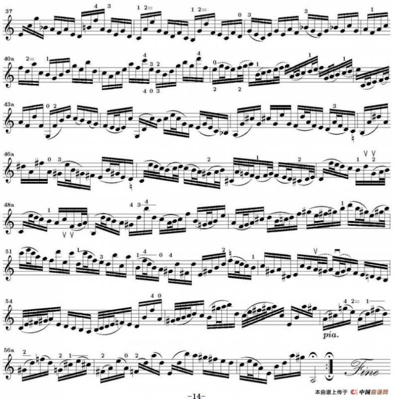 Bach Sonata BWV1003（无伴奏小提琴组曲）