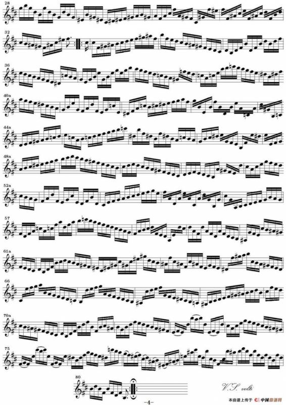 Bach Sonata BWV1002（无伴奏小提琴组曲）