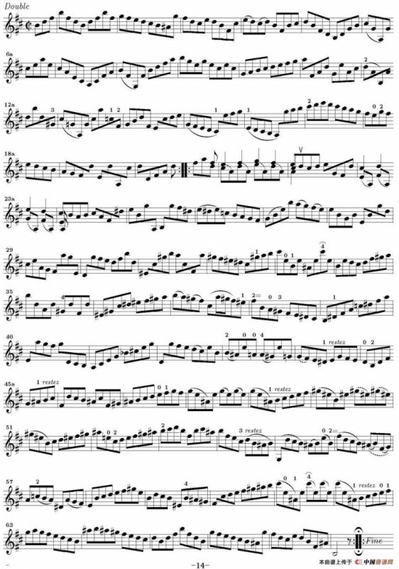 Bach Sonata BWV1002（无伴奏小提琴组曲）