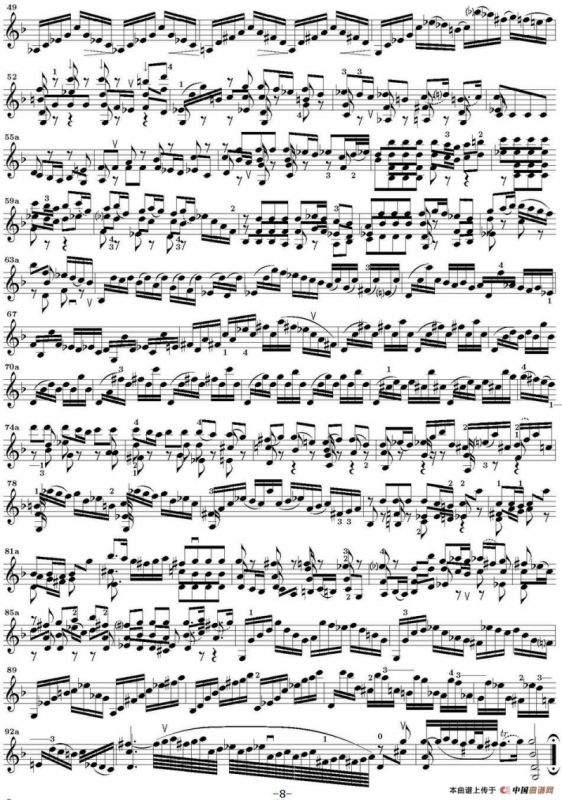 Bach Sonata BWV1001（无伴奏小提琴组曲）