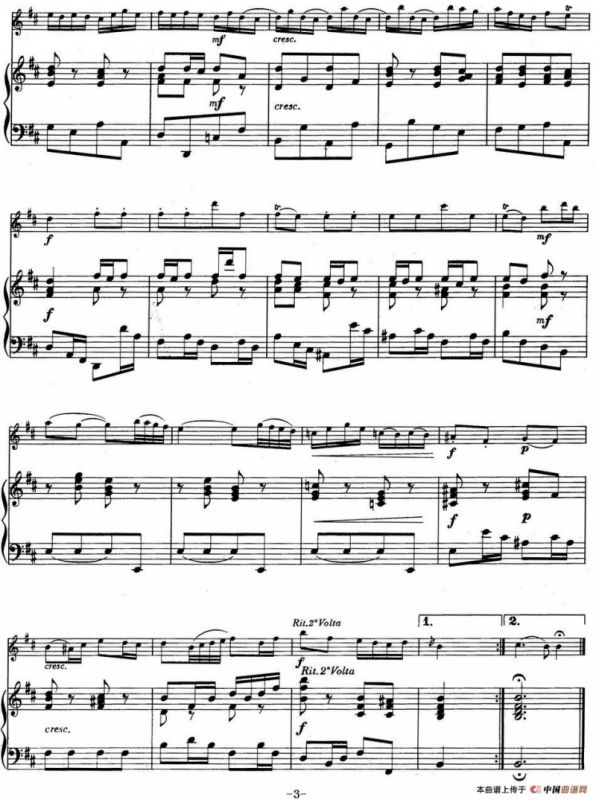 Minuet and Badinerie（Suite No.2 in B minor BWV 1067）（小提琴+钢琴伴奏）