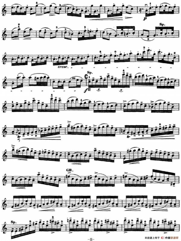 Rode Concerto No.7 in A Major（小提琴分谱）