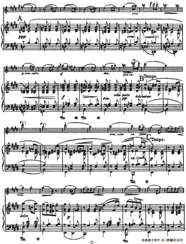 SALUT DAMOUR（Liebesgruss）（爱的致意、小提琴+钢琴伴奏）