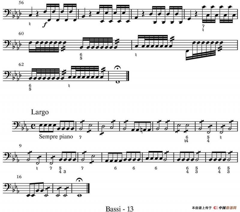 All parts of Winter（四季·冬天）（贝斯分谱）