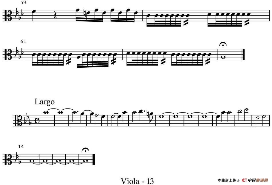 All parts of Winter（四季·冬天）（中提琴分谱）