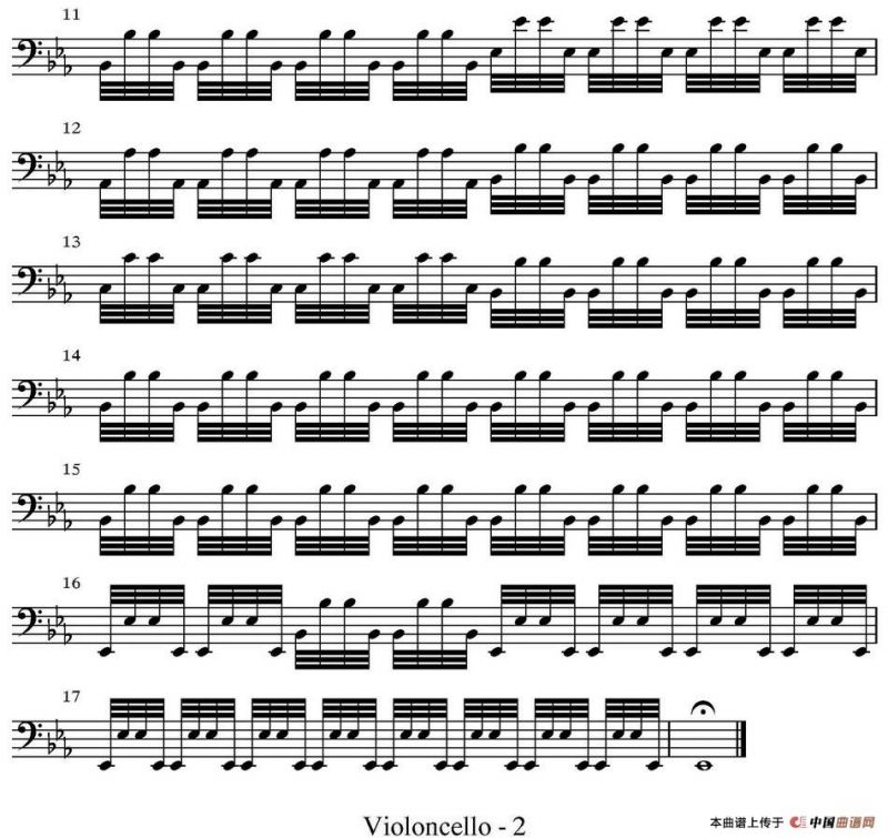 All parts of Winter（四季·冬天）（大提琴分谱）