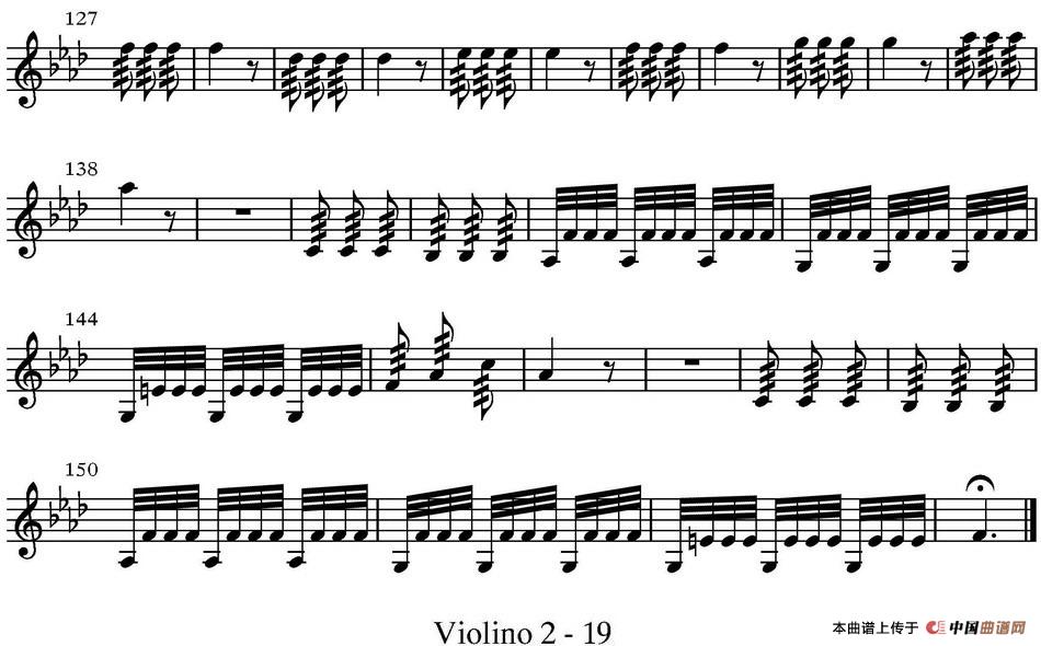 All parts of Winter（四季·冬天）（第二小提琴分谱）