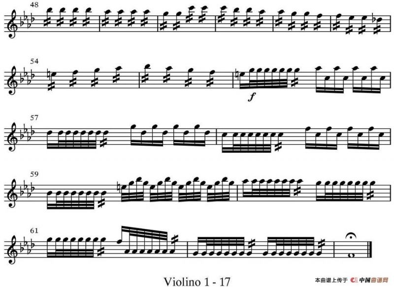 All parts of Winter（四季·冬天）（第一小提琴分谱）