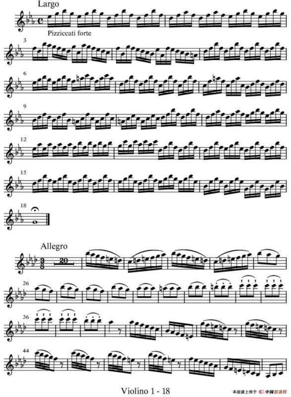 All parts of Winter（四季·冬天）（第一小提琴分谱）