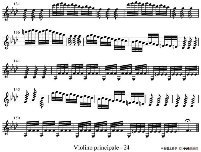 All parts of Winter（四季·冬天）（主奏小提琴分谱）