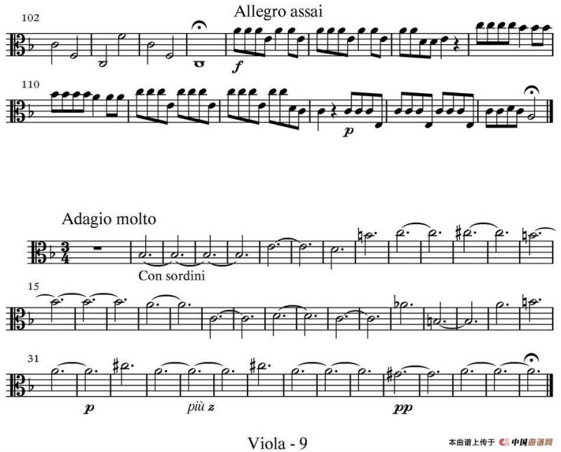 All parts of Autumn（四季·秋天）（中提琴分谱）