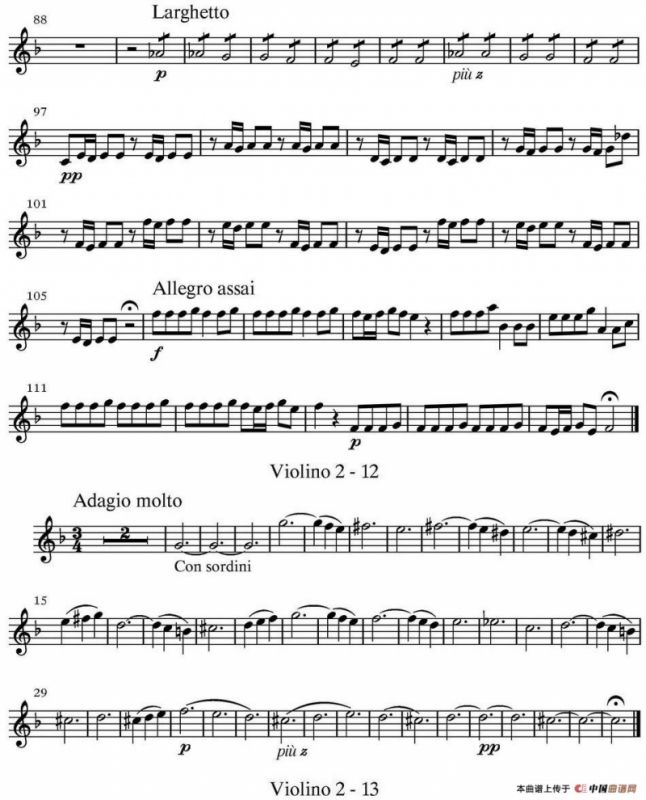 All parts of Autumn（四季·秋天）（第二小提琴分谱）