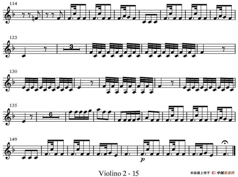All parts of Autumn（四季·秋天）（第二小提琴分谱）