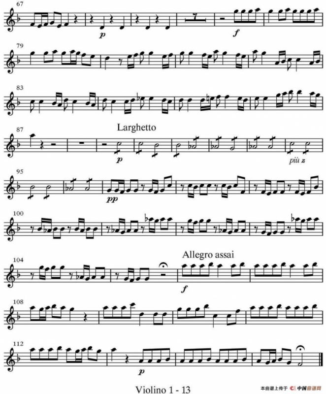 All parts of Autumn（四季·秋天）（第一小提琴分谱）