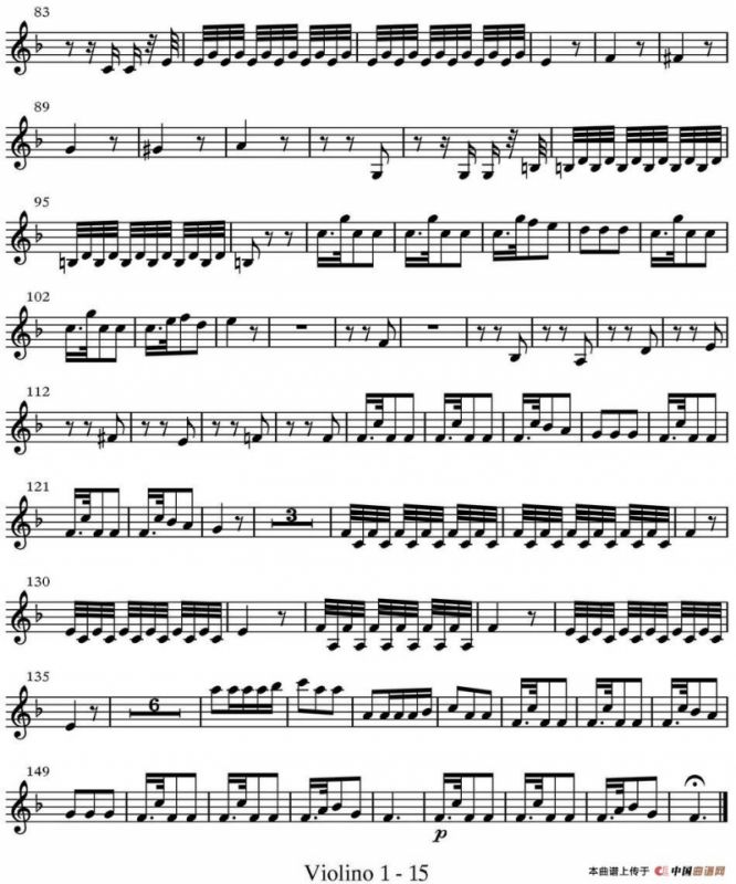 All parts of Autumn（四季·秋天）（第一小提琴分谱）