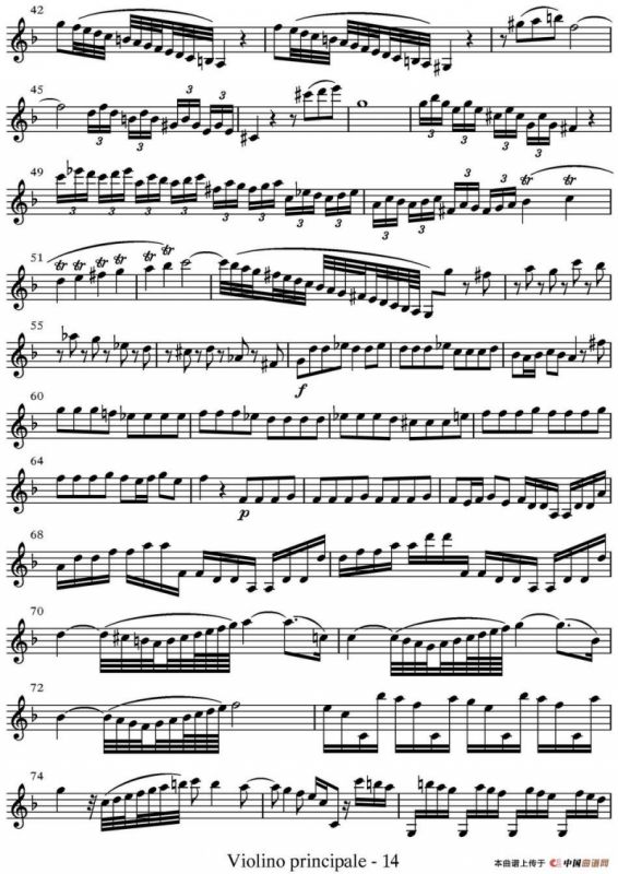 All parts of Autumn（四季·秋天）（主奏小提琴分谱）