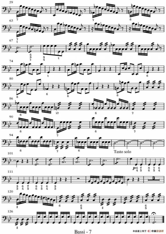 All parts of Summer（四季·夏天）（贝斯分谱）