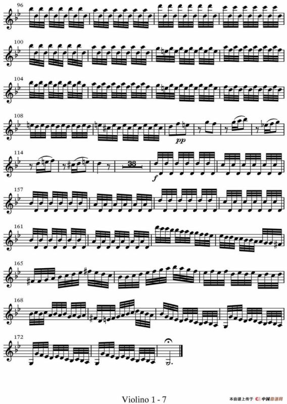 All parts of Summer（四季·夏天）（第一小提琴分谱）