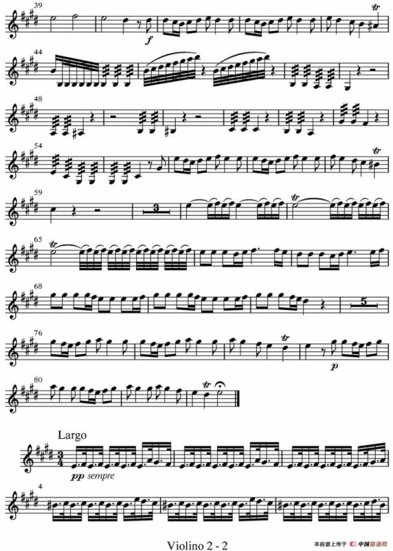 All parts of Spring（四季·春天）（第二小提琴分谱）