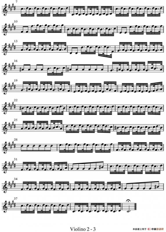 All parts of Spring（四季·春天）（第二小提琴分谱）