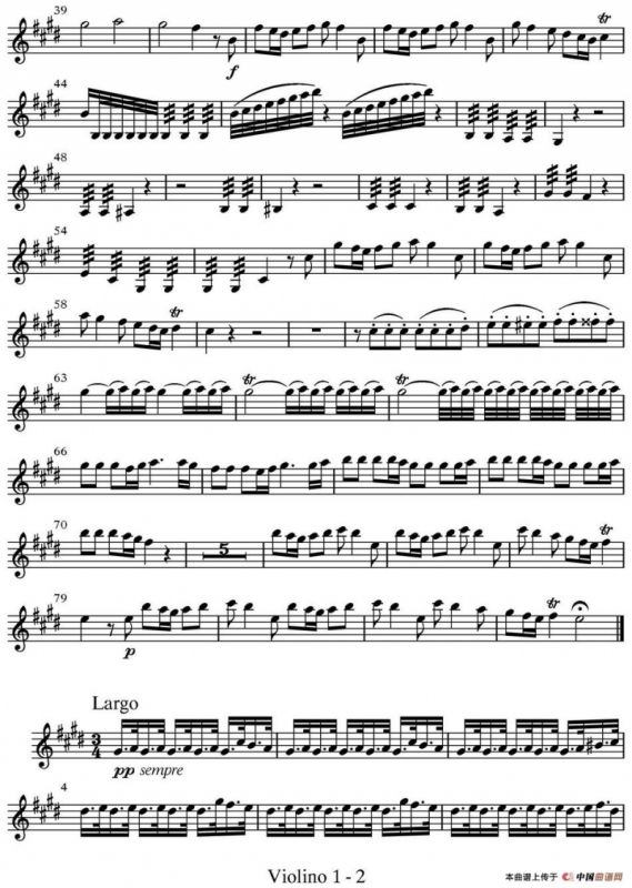 All parts of Spring（四季·春天）（第一小提琴分谱）