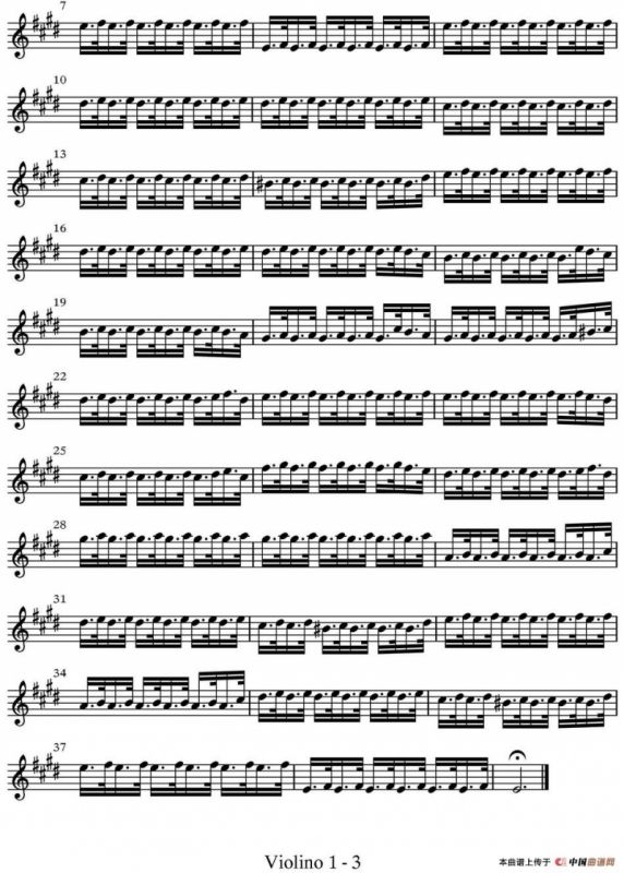 All parts of Spring（四季·春天）（第一小提琴分谱）