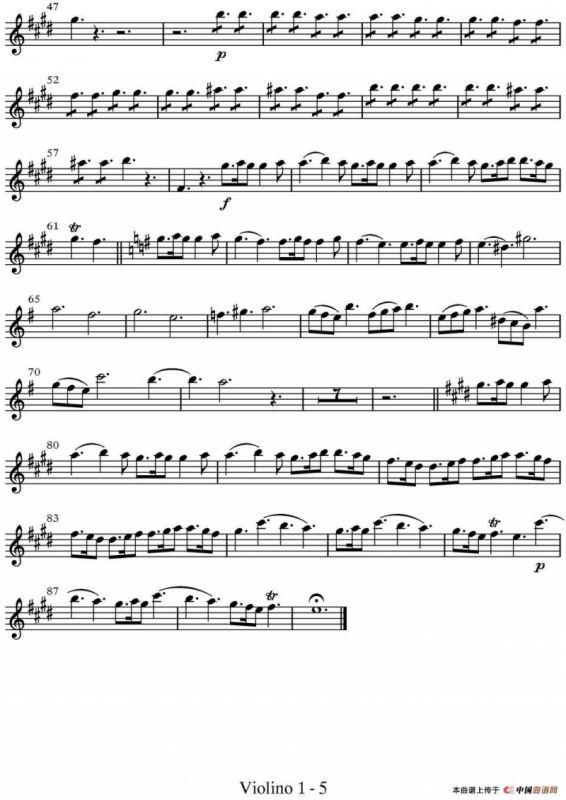 All parts of Spring（四季·春天）（第一小提琴分谱）