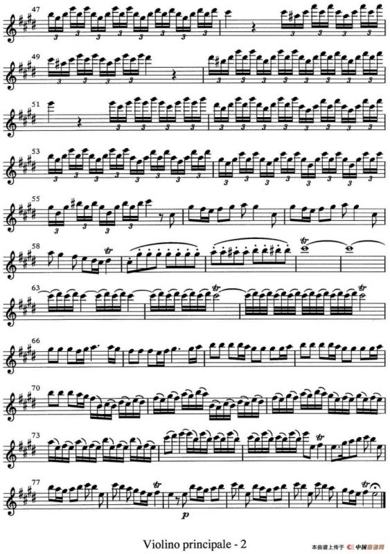 All parts of Spring（四季·春天）（主奏小提琴分谱）