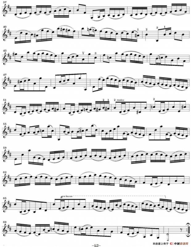 Six Suite Violincello Solo senza Basso（Suite VI）（6首无伴奏大提琴组曲·Ⅵ）