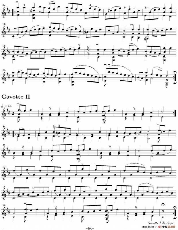 Six Suite Violincello Solo senza Basso（Suite VI）（6首无伴奏大提琴组曲·Ⅵ）