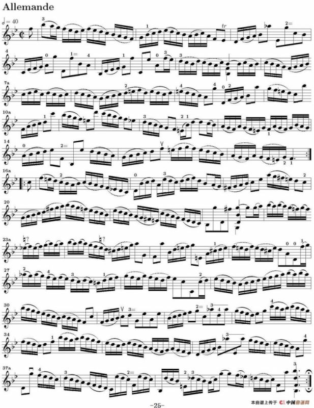 Six Suite Violincello Solo senza Basso（Suite IV）（6首无伴奏大提琴组曲·Ⅳ）