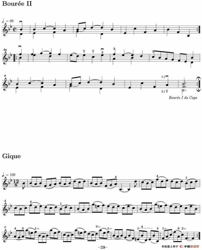 Six Suite Violincello Solo senza Basso（Suite IV）（6首无伴奏大提琴组曲·Ⅳ）