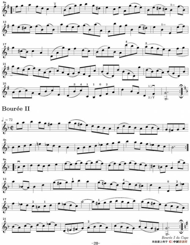 Six Suite Violincello Solo senza Basso（Suite III）（6首无伴奏大提琴组曲·Ⅲ）