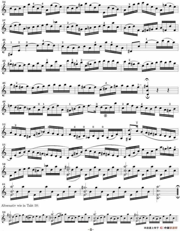 Six Suite Violincello Solo senza Basso（Suite II）（6首无伴奏大提琴组曲·Ⅱ）