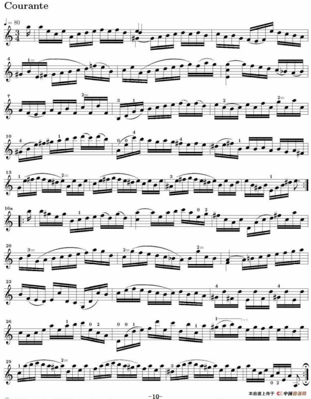 Six Suite Violincello Solo senza Basso（Suite II）（6首无伴奏大提琴组曲·Ⅱ）