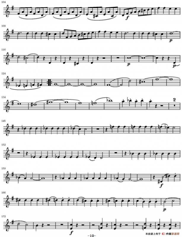 String Quartet KV.387（弦乐四重奏第二小提琴分谱）