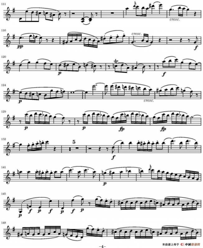 String Quartet KV.387（弦乐四重奏第一小提琴分谱）