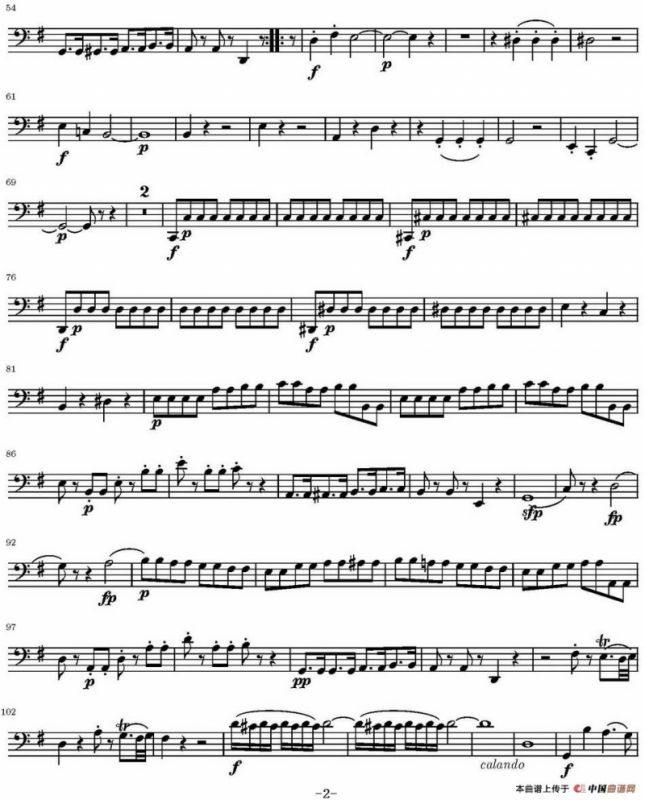 String Quartet KV.387（弦乐四重奏大提琴分谱）