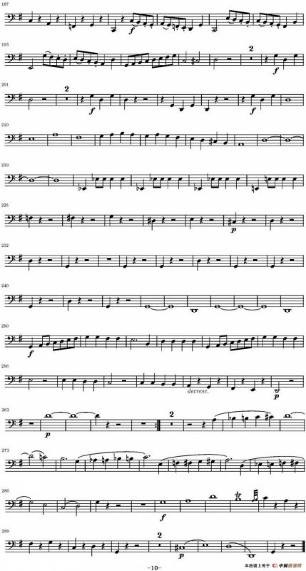 String Quartet KV.387（弦乐四重奏大提琴分谱）