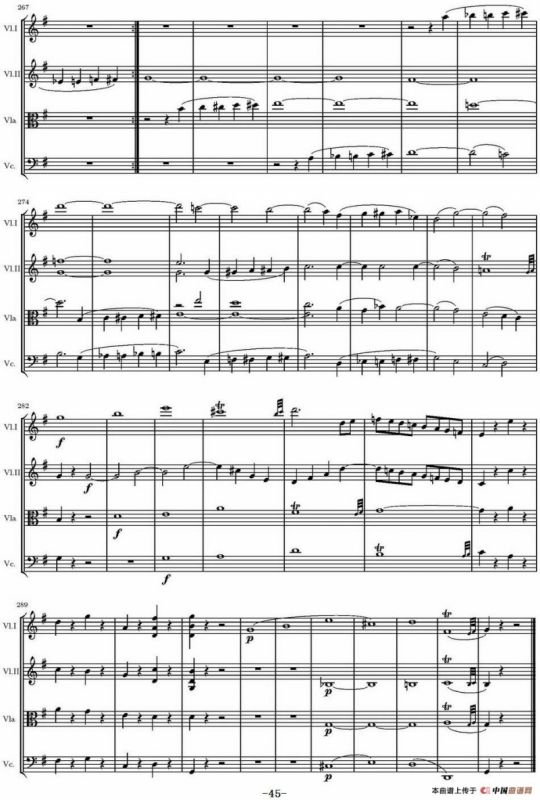 String Quartet KV.387（G大调弦乐四重奏）