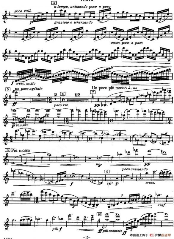 CONCERTO FOR VIOLIN AND ORCHESTRA Op.14（小提琴和交响乐协奏曲·小提琴分谱）