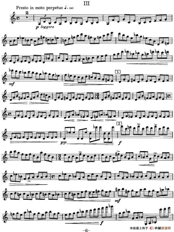 CONCERTO FOR VIOLIN AND ORCHESTRA Op.14（小提琴和交响乐协奏曲·小提琴分谱）